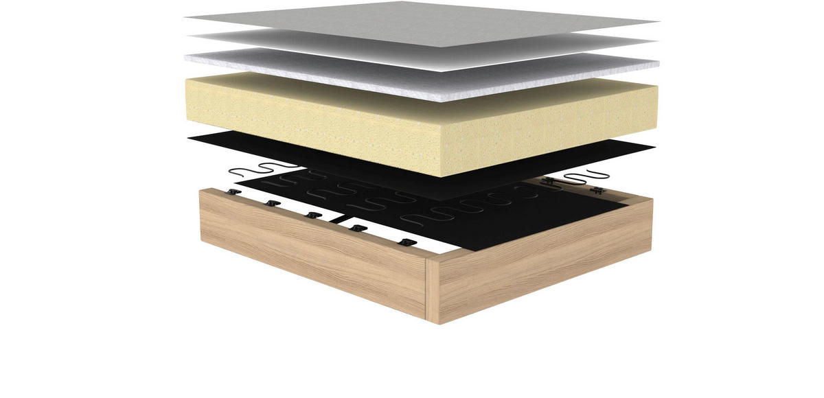 SCHLAFSOFA Flachgewebe Hellgrau  - Eichefarben/Hellgrau, Design, Holz/Textil (168/79/98cm) - Innovation