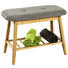 SCHUHBANK - Naturfarben/Grau, Holz/Textil (60/44/30cm) SCHUHBANK - Naturfarben/Grau, Holz/Textil (60/44/30cm)