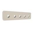 HAKENLEISTE  in Creme  - Creme, Design, Metall (50/10/3cm) - Xora