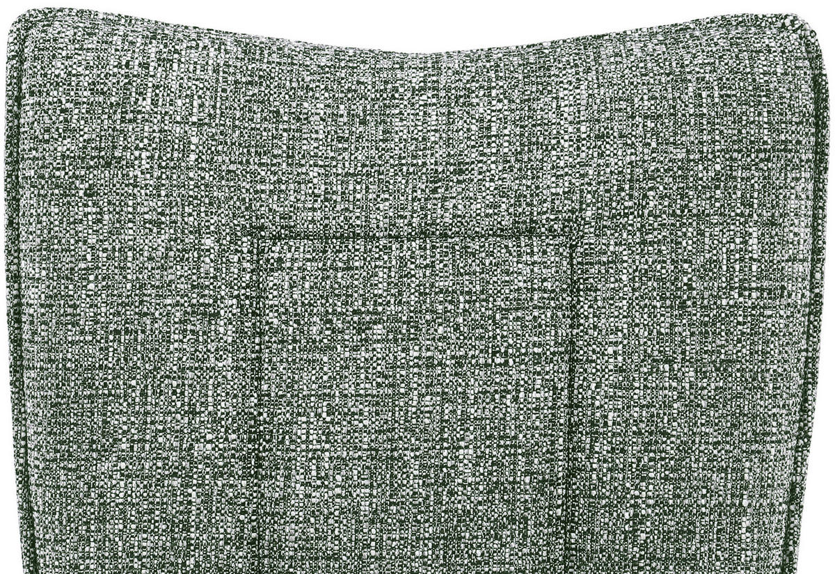 ARMLEHNSTUHL Eisen Webstoff  - Schwarz/Grün, Design, Textil/Metall (60/89/66cm) - Carryhome