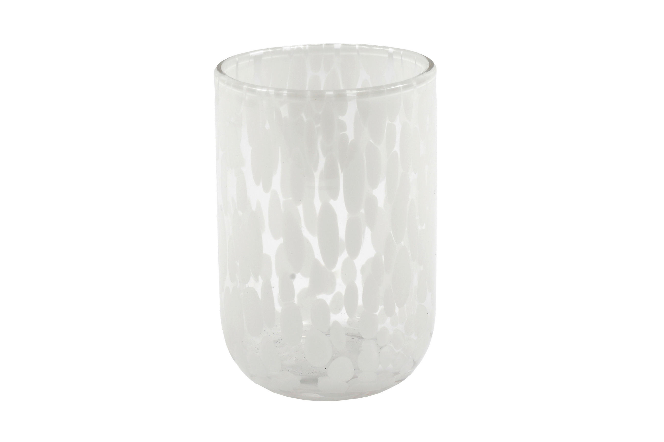 POHÁR  - fehér, Basics, Üveg (8/12/8cm)