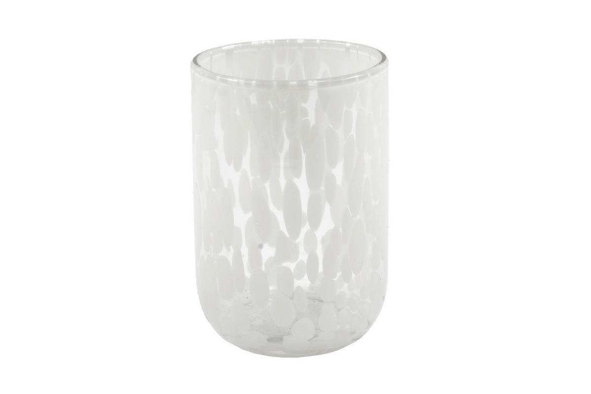 POHÁR  - fehér, Basics, Üveg (8/12/8cm)