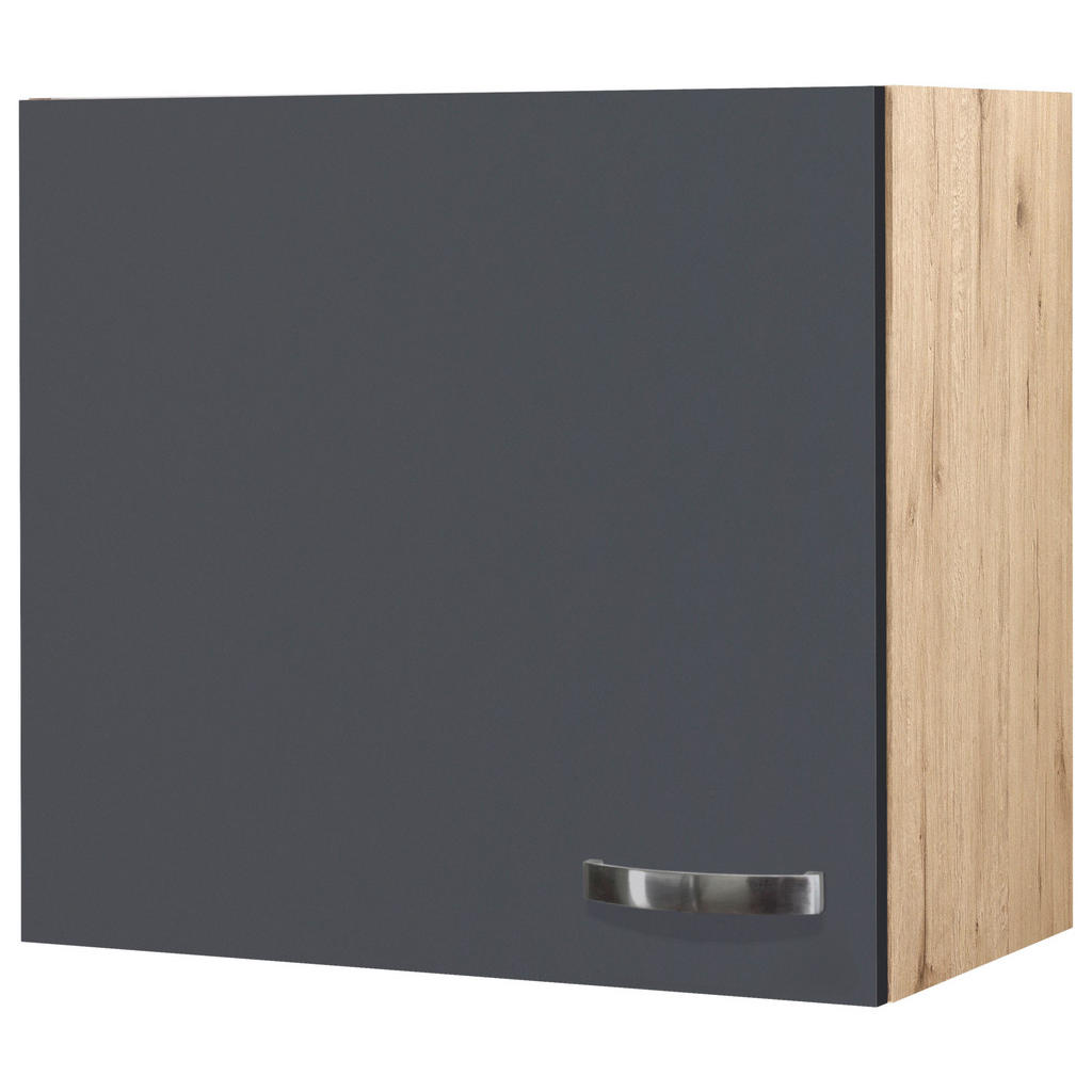 Küchenoberschrank Shadow 60 Cm Grau/eiche Dekor 1 Drehtür