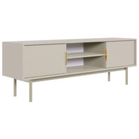 LOWBOARD Viva  in 154/53,5/39 cm  - Kaschmir/Goldfarben, Design, Holzwerkstoff/Metall (154/53,5/39cm) - Xora