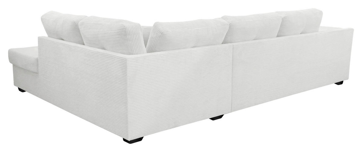 ROHOVÁ SEDAČKA, textil, přírodní barvy - černá/přírodní barvy, Konvenční, dřevo/textil (298/202cm) - Carryhome