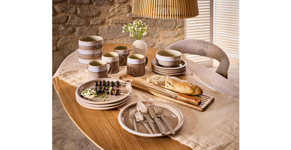 KOMBISERVICE Provence 16-teilig  - Blau/Braun, Trend, Keramik - Landscape