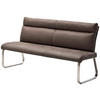 SITZBANK in Metall, Textil Braun, Edelstahlfarben  - Edelstahlfarben/Braun, Design, Textil/Metall (160/98/70cm) - Livetastic