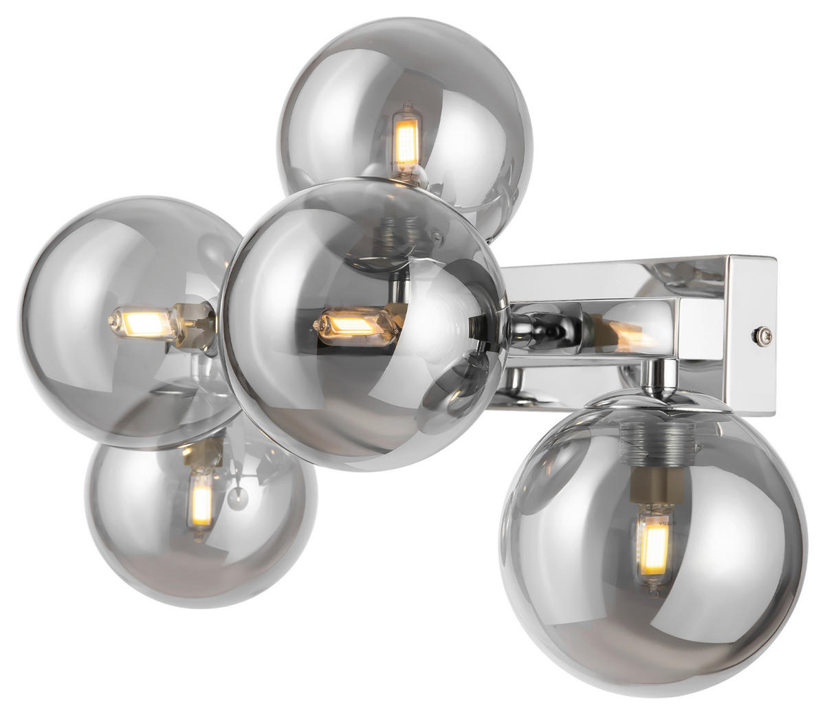 WANDLEUCHTE 23/24/38 cm   - Chromfarben, Basics, Glas/Metall (23/24/38cm) - MAYTONI