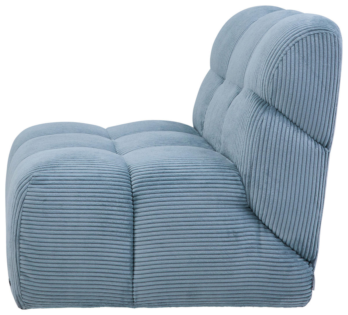 SESSEL in Cord Pastellblau  - Pastellblau/Schwarz, KONVENTIONELL, Textil/Metall (105/78/90cm) - Tom Tailor