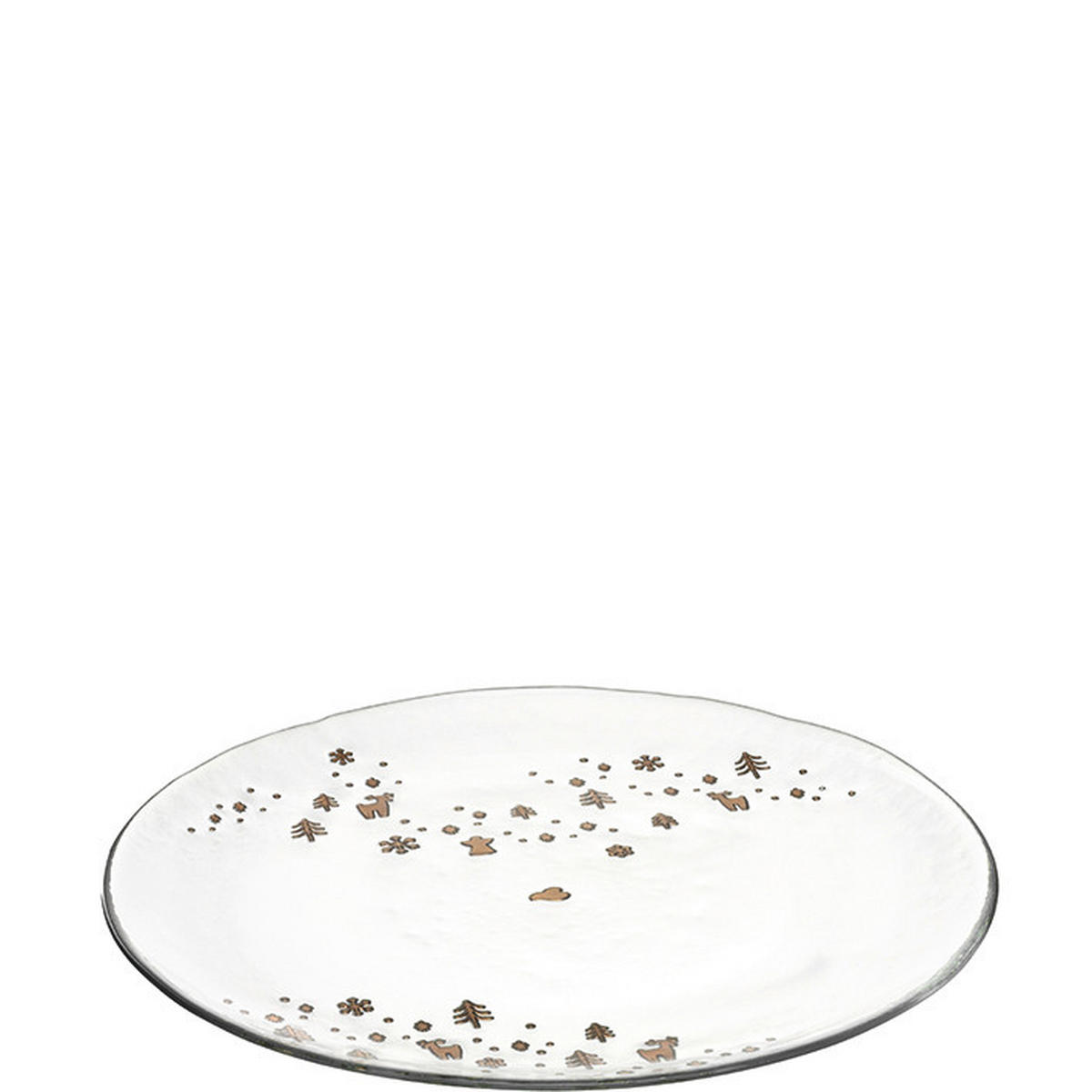TALÍŘ, sklo, 27,00 cm - barva růžového zlata/průhledné, Lifestyle, sklo (27,00cm) - Leonardo