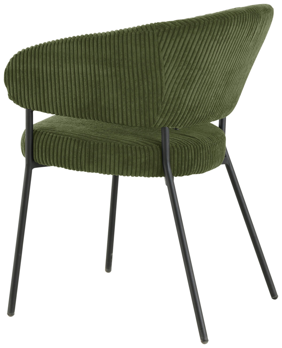 ARMLEHNSTUHL  in Eisen Cord  - Schwarz/Grün, LIFESTYLE, Holz/Textil (60/81/60cm) - Livetastic