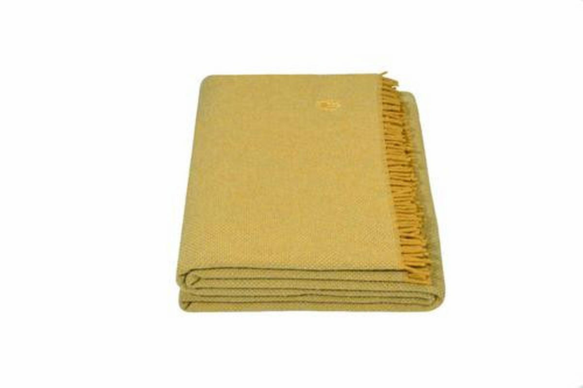 WOHNDECKE Must Relax 130/190 cm  - Currygelb, Basics, Textil (130/190cm) - Zoeppritz