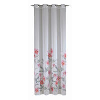 ÖSENSCHAL halbtransparent 135/245 cm   - Rot/Weiß, Basics, Textil (135/245cm)