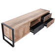 LOWBOARD in 165/50/43 cm - Schwarz/Braun, Design, Holz/Holzwerkstoff (165/50/43cm) - Landscape