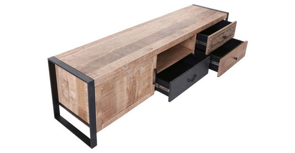 LOWBOARD in 165/50/43 cm - Schwarz/Braun, Design, Holz/Holzwerkstoff (165/50/43cm) - Landscape