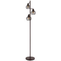STOJACÍ LAMPA, 31/161 cm  - černá/rezavá, Design, kov/plast (31/161cm) - Globo