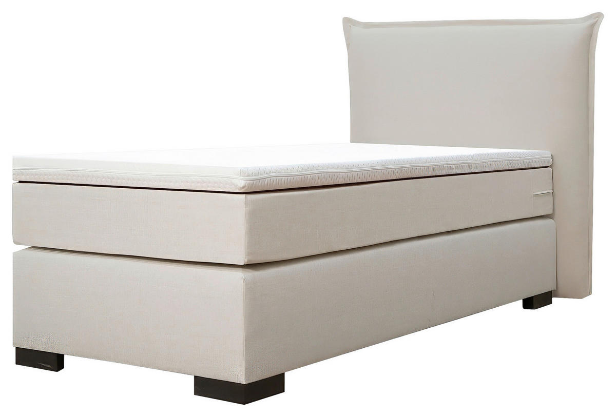 BOXSPRINGBETT 90/200 cm  in Naturfarben  - Schwarz/Naturfarben, MODERN, Karton/Holz (90/200cm) - MID.YOU
