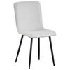 STUHL  in Eisen Bouclé Holz, Metall, Textil  - Schwarz/Weiß, MODERN, Holz/Textil (43/86/54,5cm) - MID.YOU