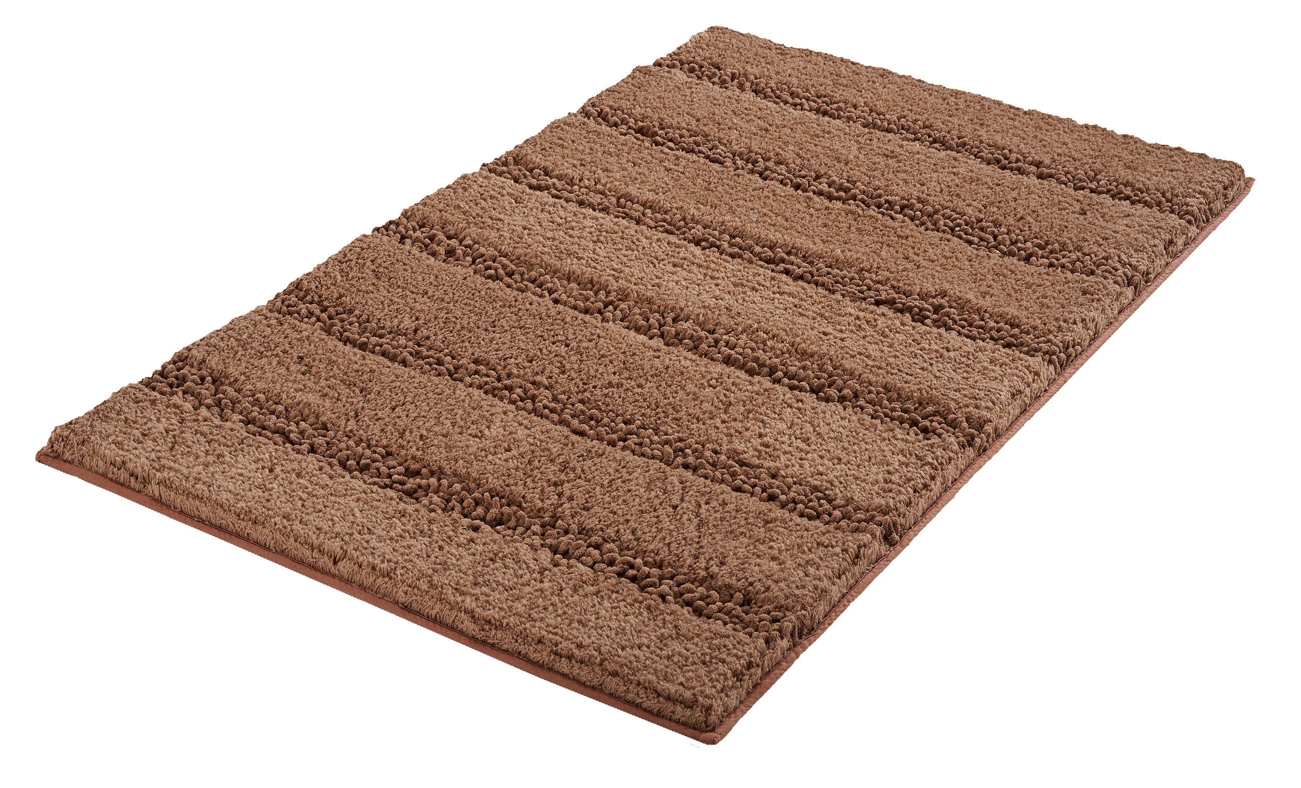 KOBEREC DO KOUPELNY, 120/70/2.5 cm - hnědá, Basics, textil/plast (120/70/2.5cm) - Kleine Wolke