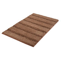 KOBEREC DO KOUPELNY, 120/70/2.5 cm - hnědá, Basics, textil/plast (120/70/2.5cm) - Kleine Wolke