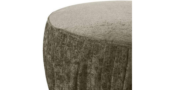 HOCKER Chenille Taupe  - Taupe/Schwarz, Design, Kunststoff/Textil (75/38/75cm) - Landscape