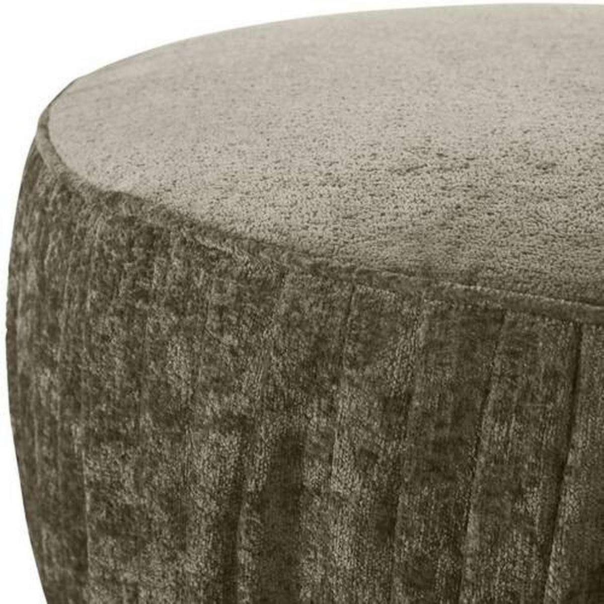 HOCKER in Textil Taupe  - Taupe/Schwarz, Design, Kunststoff/Textil (75/38/75cm) - Landscape