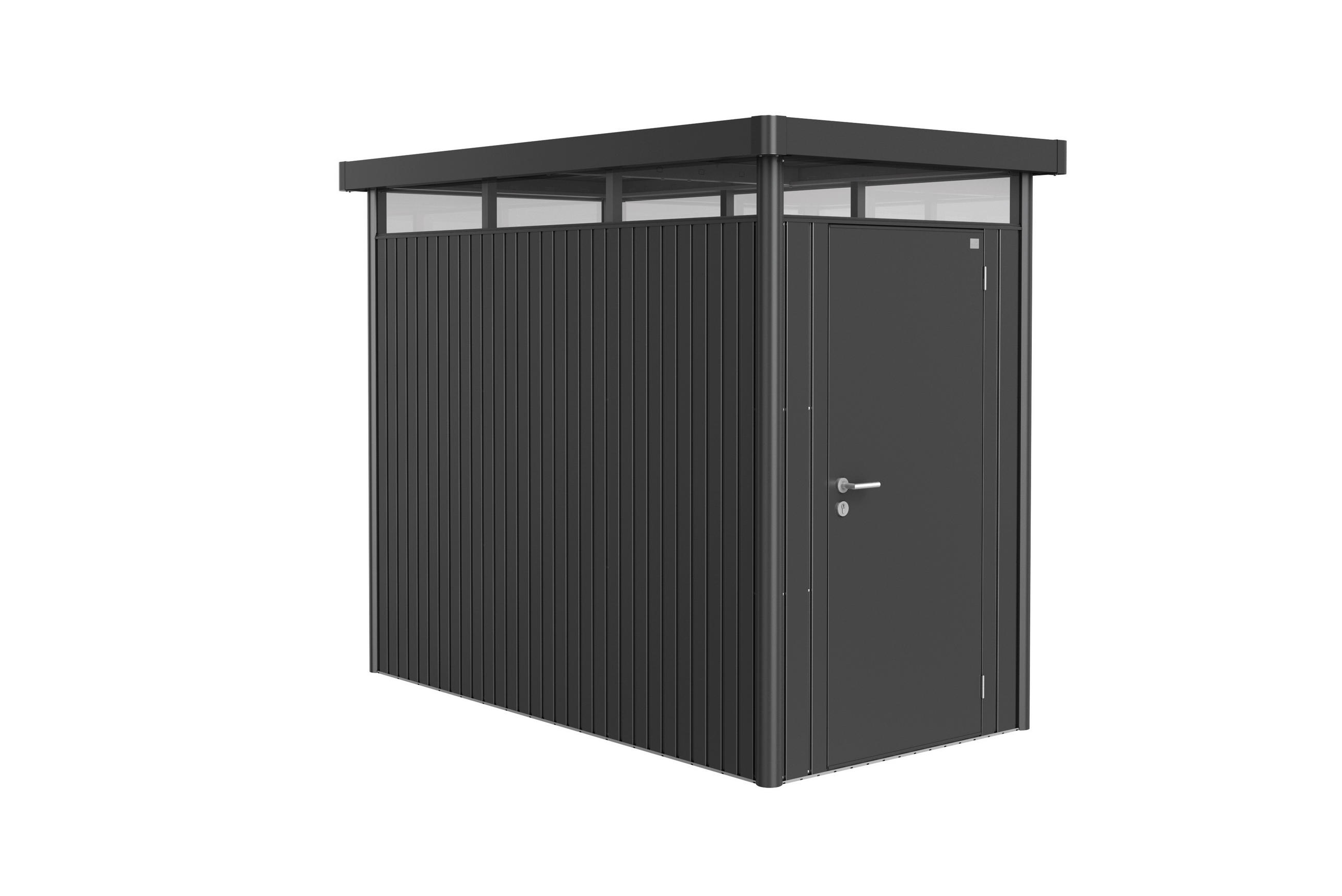 GERÄTEHAUS 155/222/275 cm  - Dunkelgrau, Basics, Metall (155/222/275cm) - Biohort