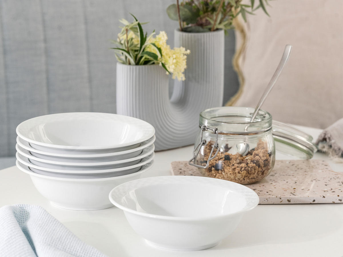 MÜSLISCHALENSET Polo weiss  - Weiß, Basics, Keramik - Creatable