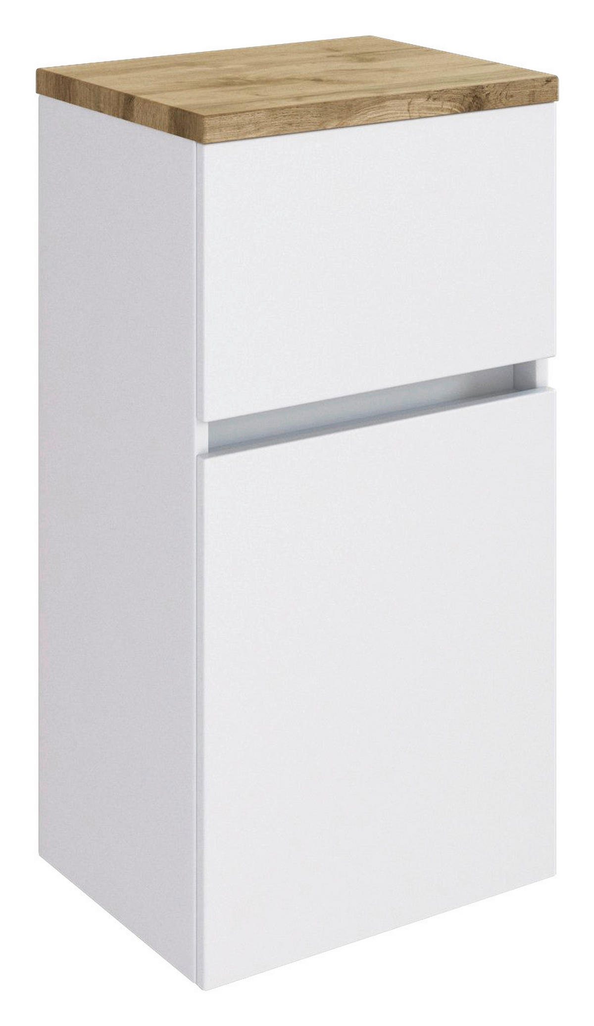 UNTERSCHRANK  - Weiss/Eichefarben, Basics, Holzwerkstoff/Kunststoff (40/79/35cm) - Held