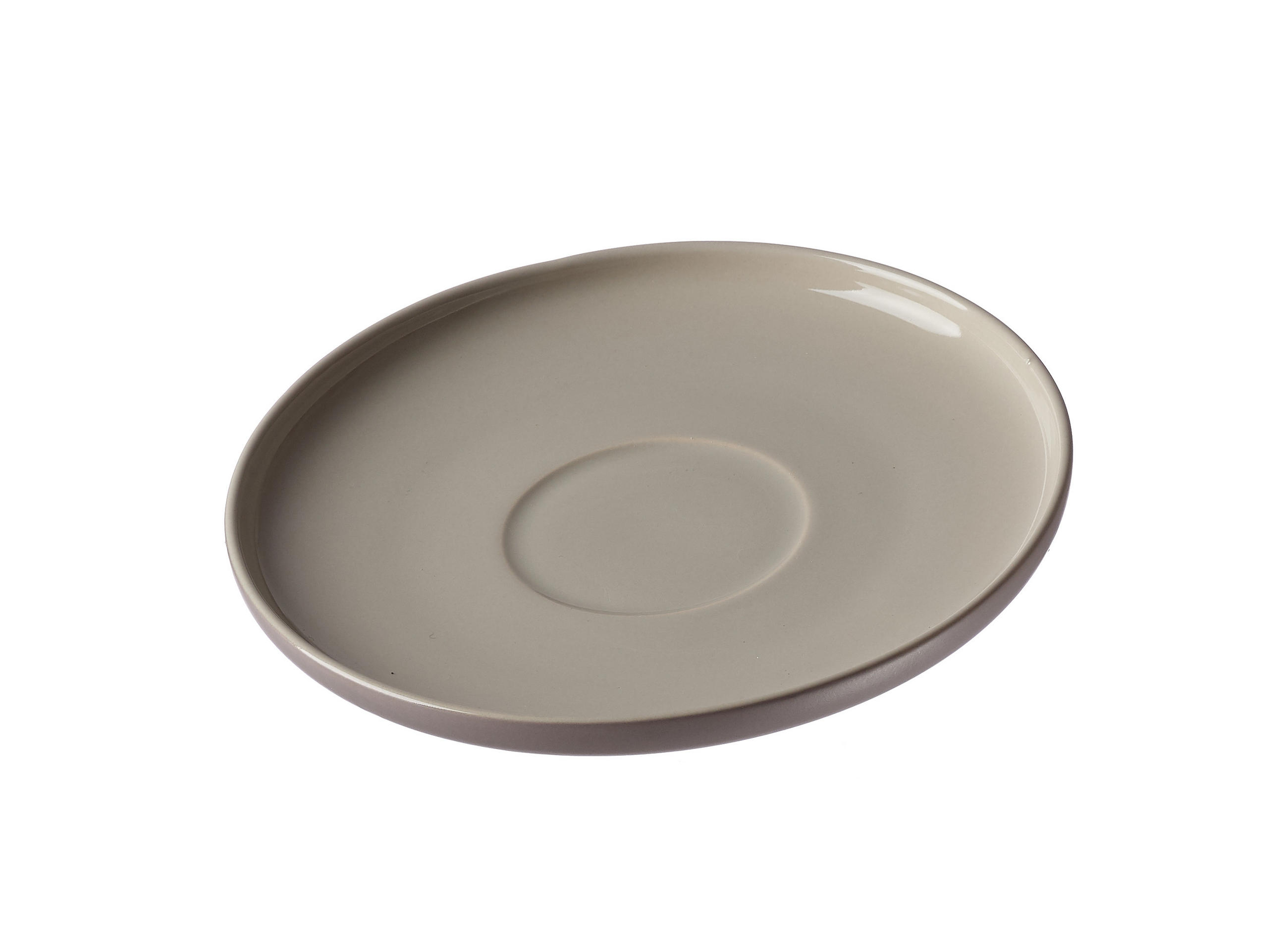 UNTERTASSE - Taupe/Weiß, Design, Keramik (15cm) - Ritzenhoff Breker