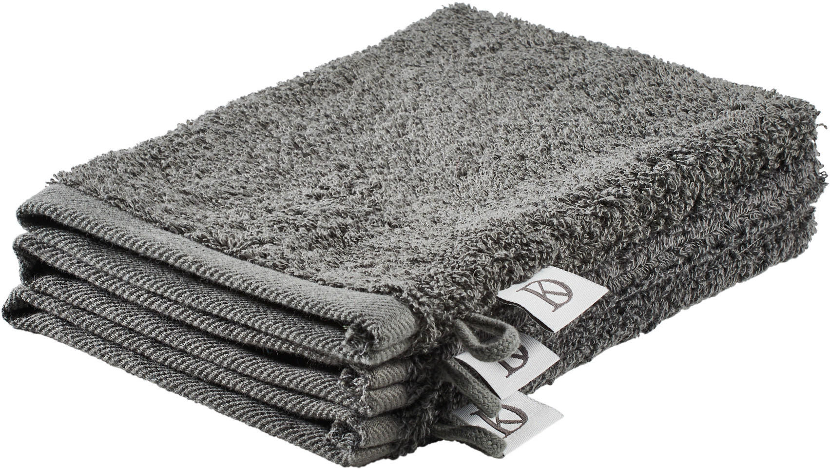 WASCHLAPPEN BASIC Grau  - Grau, Design, Textil (16/21cm) - Dieter Knoll