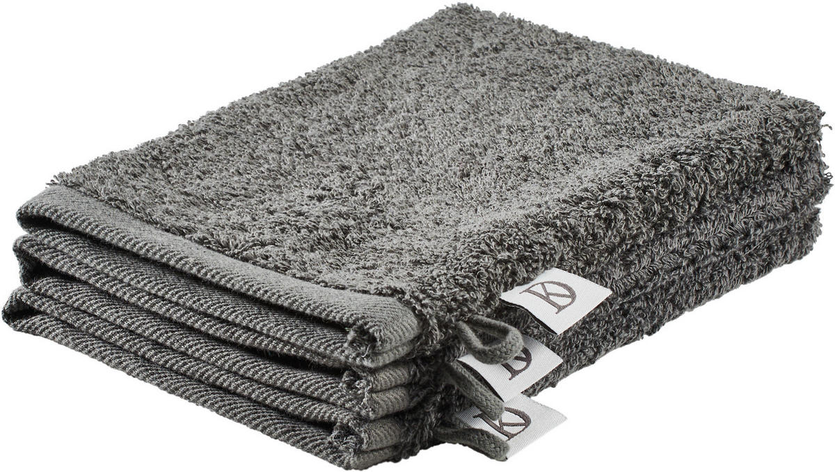 WASCHLAPPEN BASIC Grau  - Grau, Design, Textil (16/21cm) - Dieter Knoll