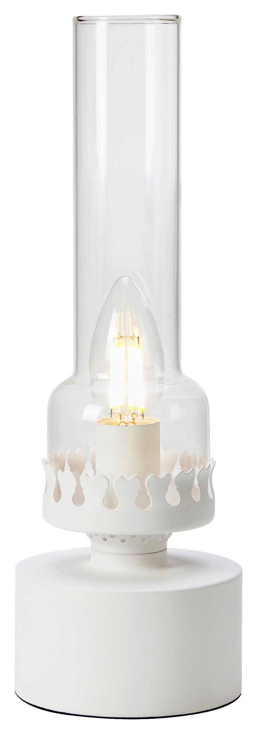 TISCHLEUCHTE KANDELLA 10.5/31/10.5 cm   - Klar/Weiß, Basics (10.5/31/10.5cm) - Markslöjd