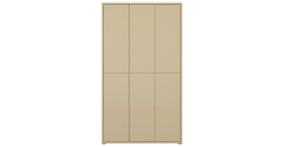 SCHUHSCHRANK  in 109,2/191,9/34,9 cm  - Hellgelb/Grau, MODERN, Holzwerkstoff/Kunststoff (109,2/191,9/34,9cm) - Carryhome