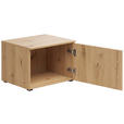 AUFSATZSCHRANK 50/35/40 cm   - Schwarz/Eiche Artisan, MODERN, Holzwerkstoff/Kunststoff (50/35/40cm) - Carryhome