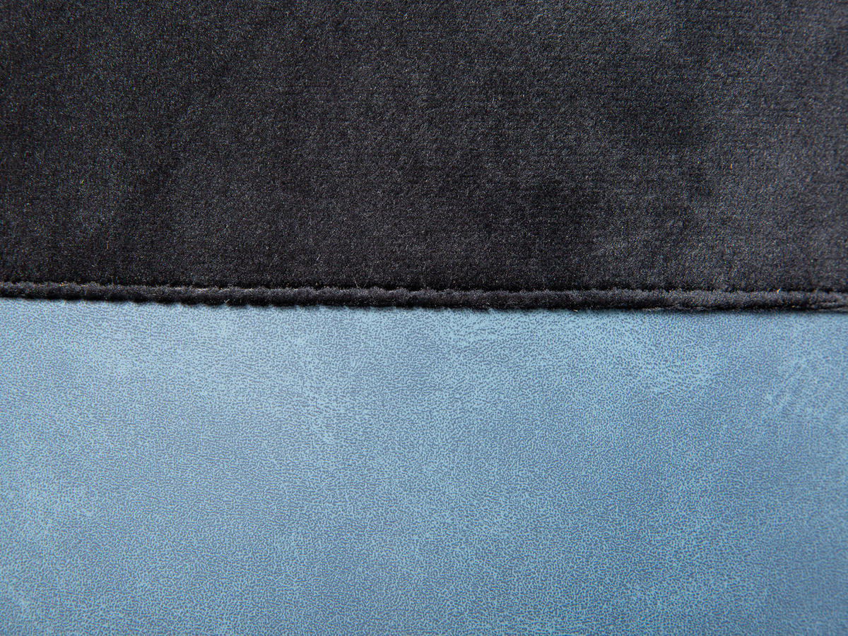 TABURETKA, plast, textil, kompozitné drevo, 38/43/32,5 cm - modrá/čierna, Konventionell, kompozitné drevo/textil (38/43/32,5cm) - MID.YOU