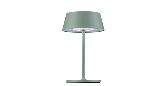 AKKU-TISCHLEUCHTE 15/25 cm  - Grau, Design, Kunststoff/Metall (15/25cm) - Dieter Knoll