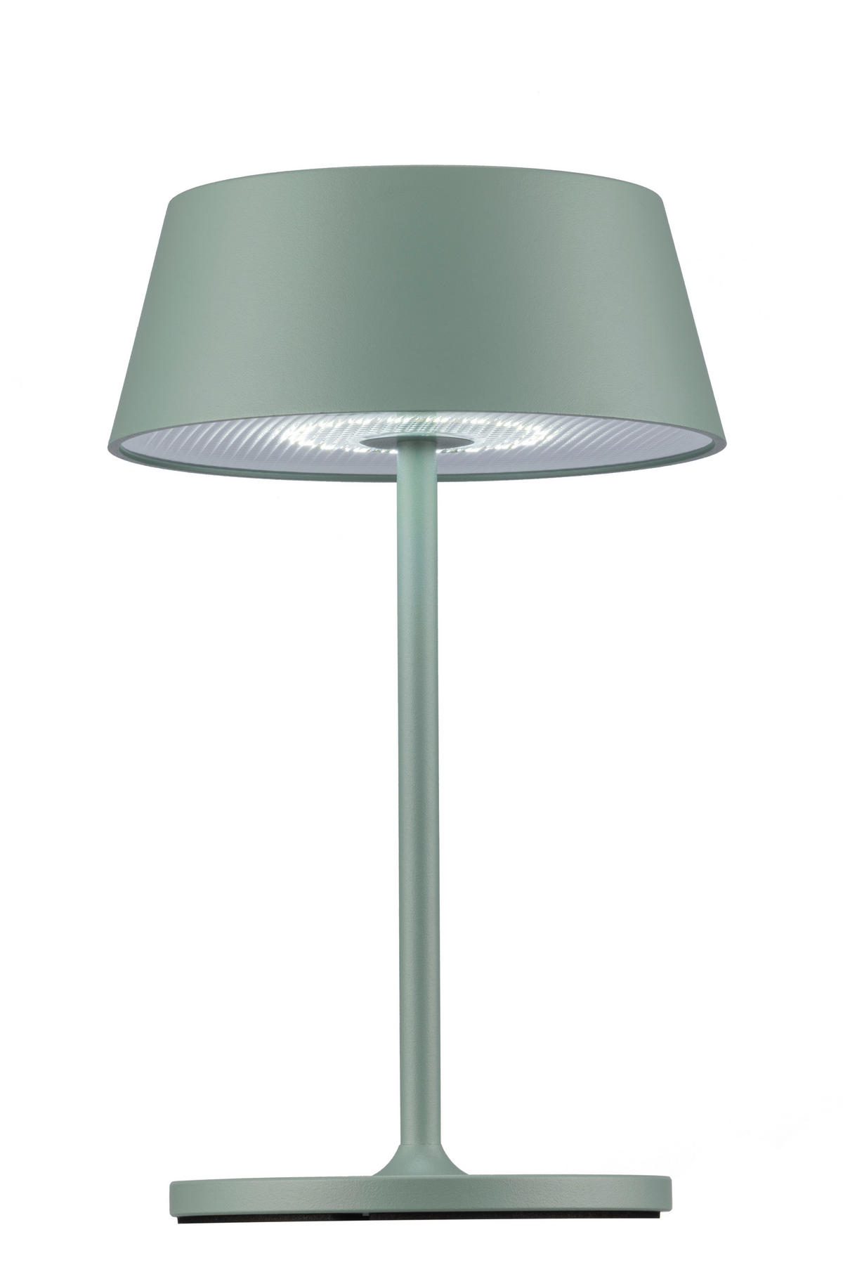 AKKU-TISCHLEUCHTE Naos 15/25 cm  - Grau, Design, Kunststoff/Metall (15/25cm) - Dieter Knoll