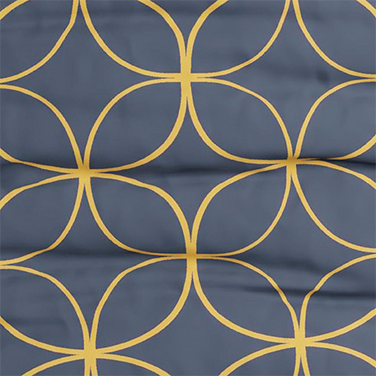 BETTWÄSCHE 140/220 cm  - Gelb/Dunkelblau, Design, Textil (140/220cm) - Grund