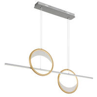 ZÁVĚSNÉ LED SVÍTIDLO, 120.4/10.5/120 cm - barvy stříbra/čiré, Design, kov/plast (120.4/10.5/120cm) - Globo