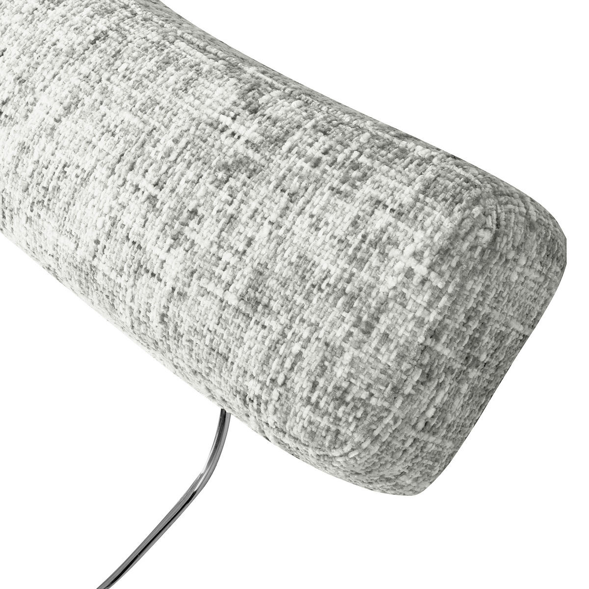 KOPFSTÜTZE 52/17/14 cm  Webstoff  - Silberfarben/Grau, Design, Textil (52/17/14cm) - Livetastic