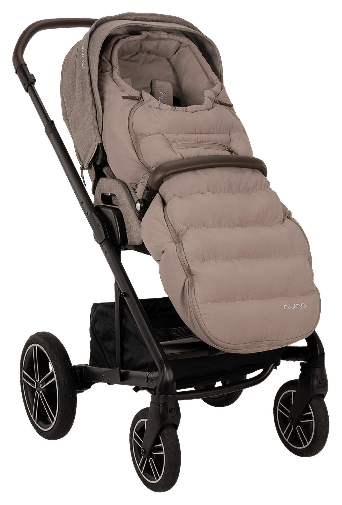 FUßSACK  - Graubraun, Basics, Textil (99/42/14cm) - Nuna
