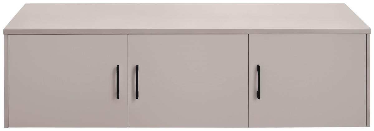 SZEKRÉNYRÁTÉT  - kasmírszínű/fekete, Basics, faalapú anyag/fém (157/43/54cm) - Xora