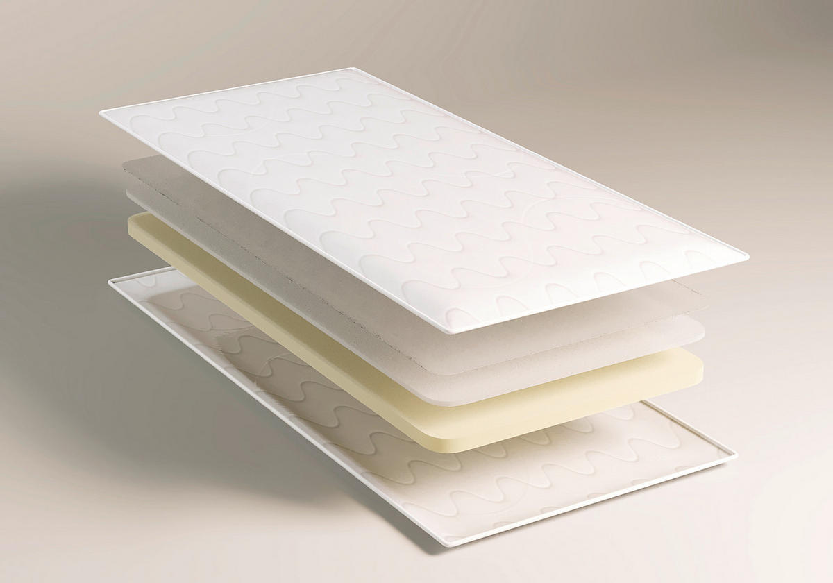 TOPPER DREAM SYNC TOPPER 100/200 cm Höhe ca. 6 cm  - Weiß, Basics, Textil (100/200cm) - Livetastic