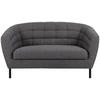 2-SITZER-SOFA in Bouclé Anthrazit  - Anthrazit/Schwarz, Design, Textil/Metall (150/78/84cm) - MID.YOU