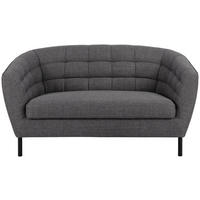 2-SITZER-SOFA in Bouclé Anthrazit  - Anthrazit/Schwarz, Design, Textil/Metall (150/78/84cm) - MID.YOU