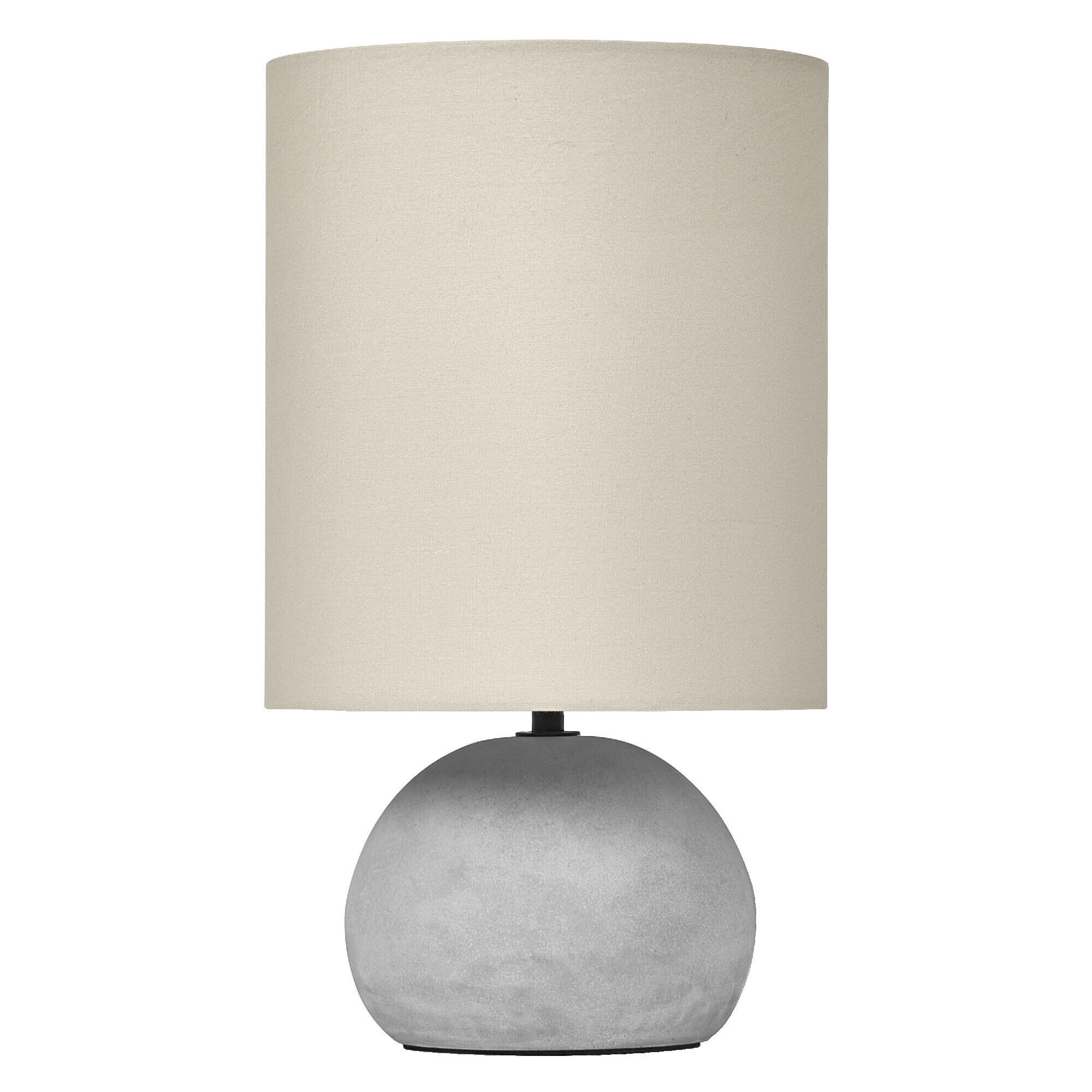 TISCHLEUCHTE 22/38 cm   - Beige/Grau, Basics, Stein (22/38cm) - Osram