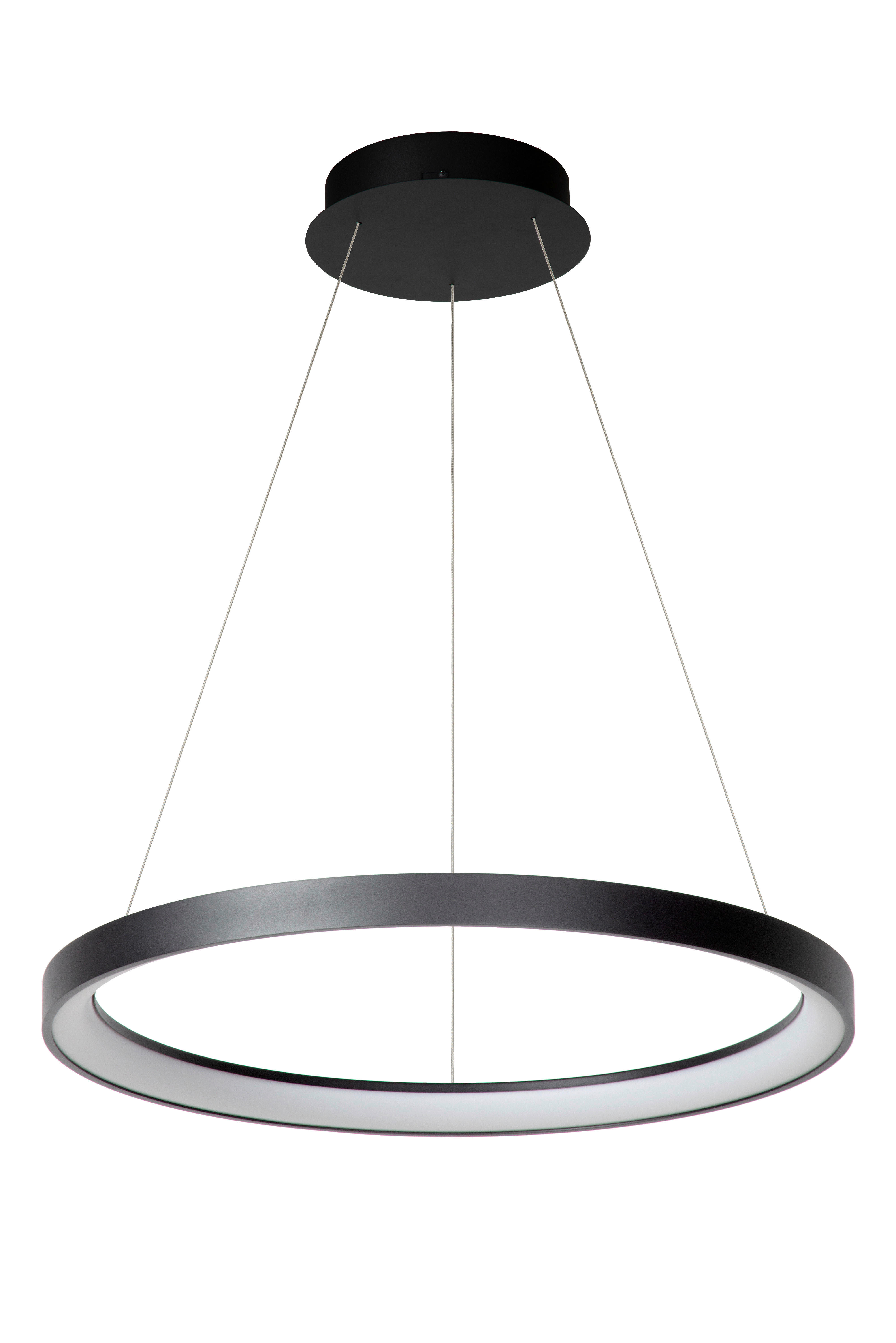 LED-HÄNGELEUCHTE Vidal 58/58/150 cm   - Schwarz, Design (58/58/150cm) - Lucide