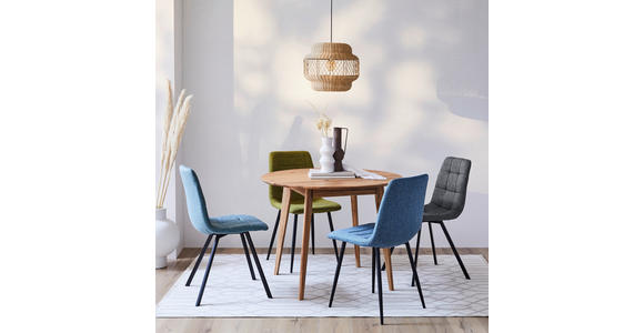 ESSTISCH 100/100/76 cm Echtholz  Holz rund Eichefarben  - Eichefarben, Design, Holz (100/100/76cm) - Cantus