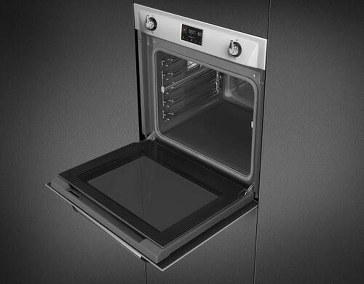 EINBAUBACKOFEN SOP6902S2PX  - Creme, Basics, Glas/Metall (59,7/59,2/54,8cm) - SMEG